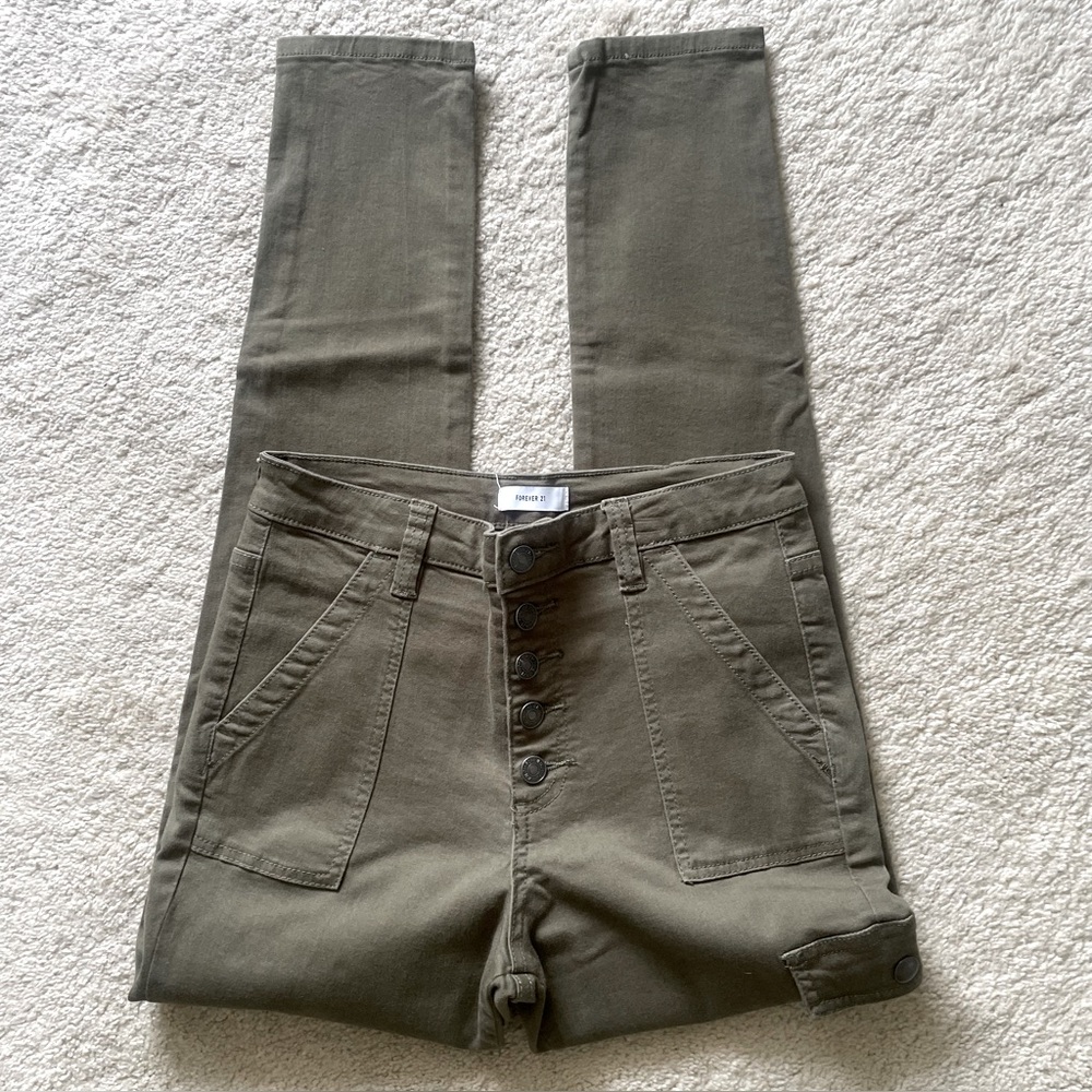 Forever 21 Army Green Pants Size 27